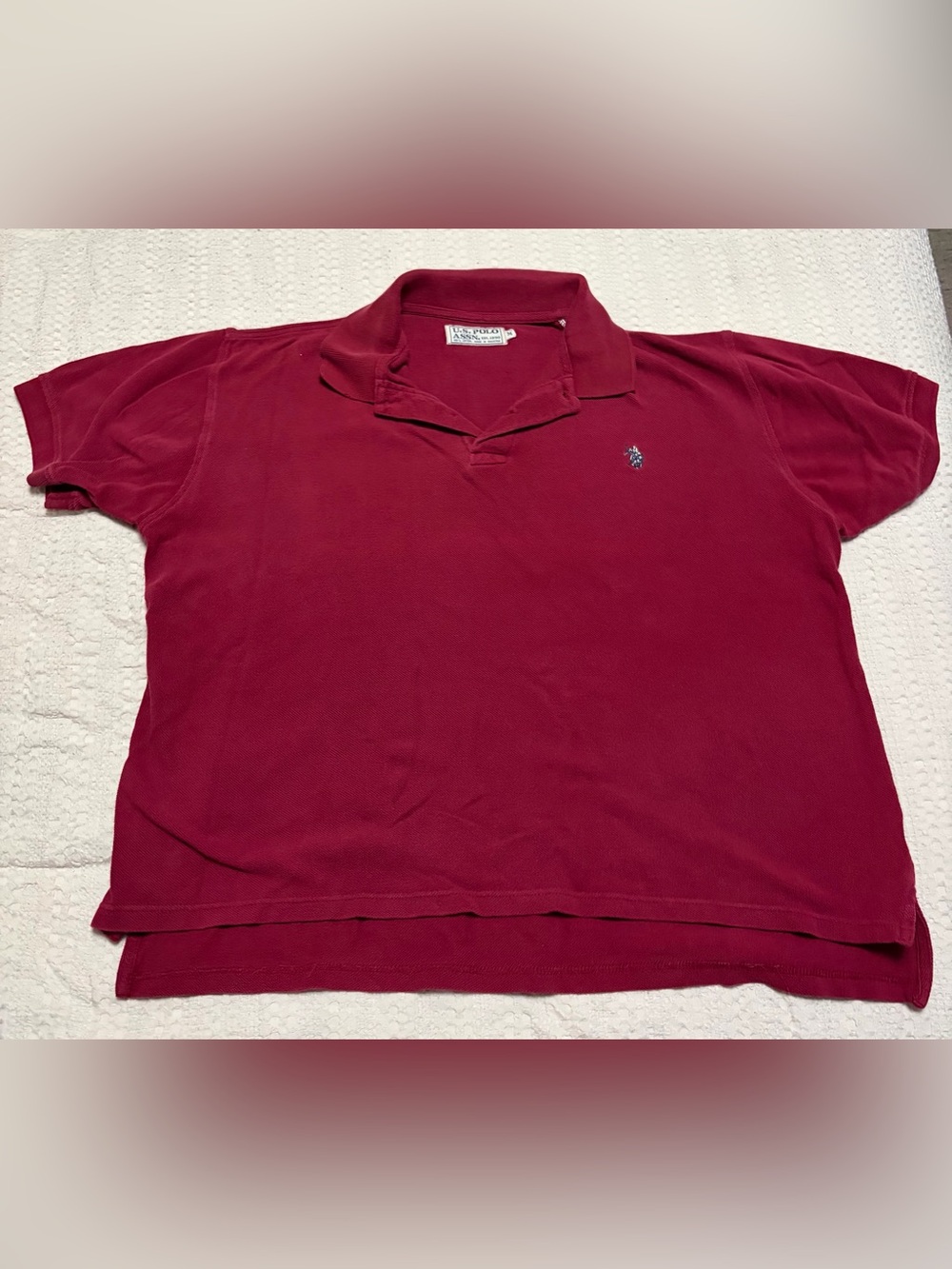 U.S. Polo Assn. Burgundy Short-Sleeve Polo